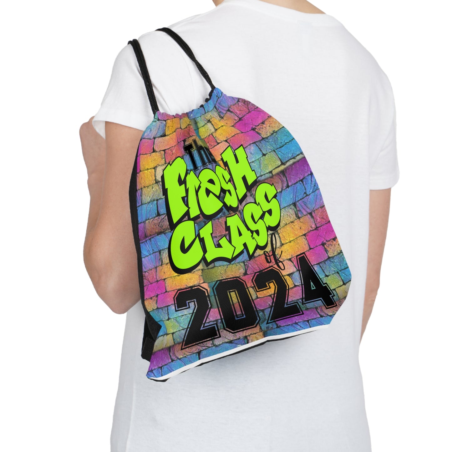 Fresh Class of 2024 Drawstring Bag