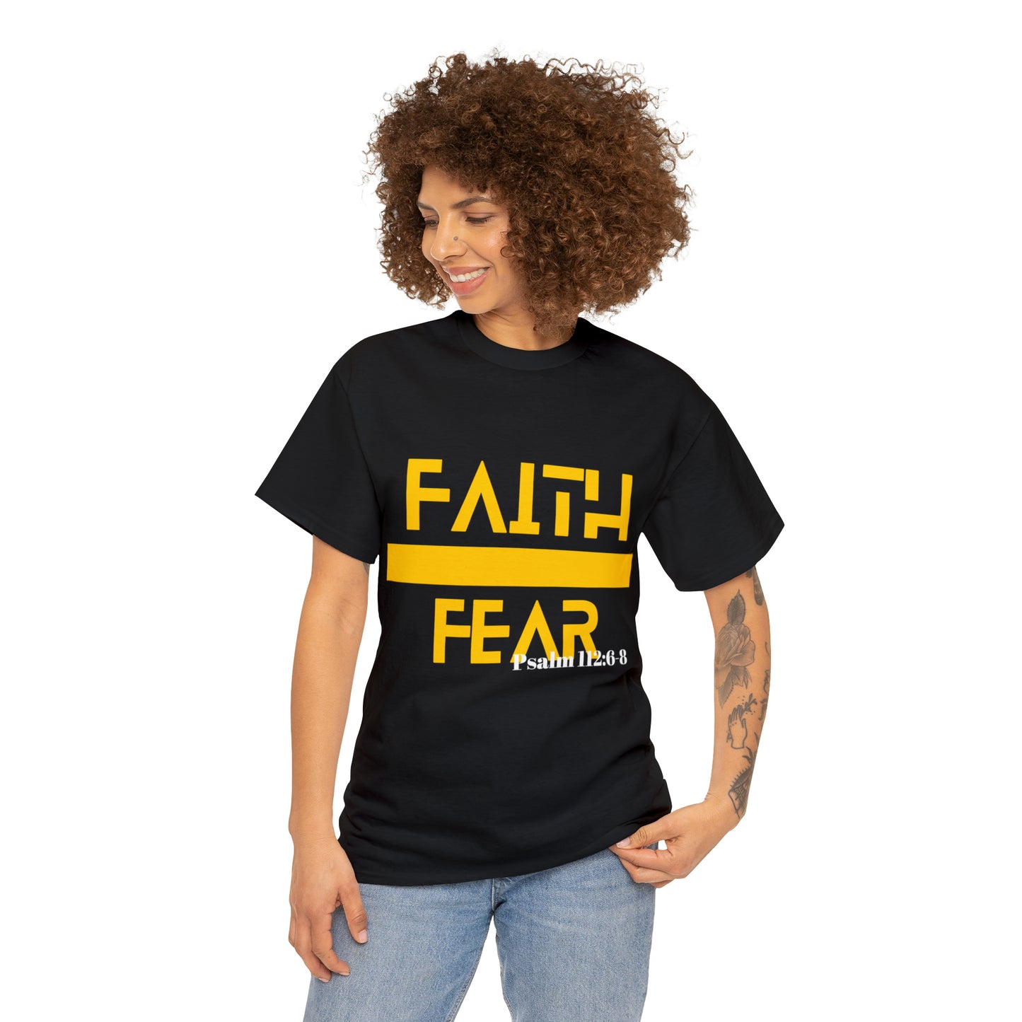 Faith Over Fear - Unisex Heavy Cotton Tee