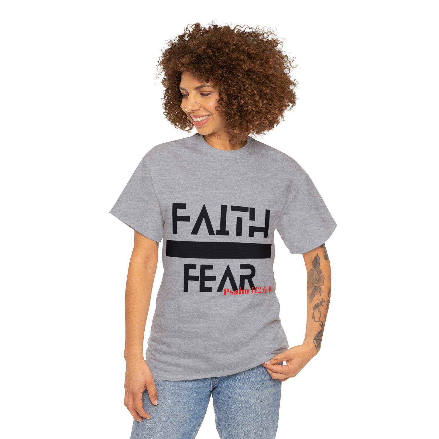 Faith Over Fear - Unisex Heavy Cotton Tee