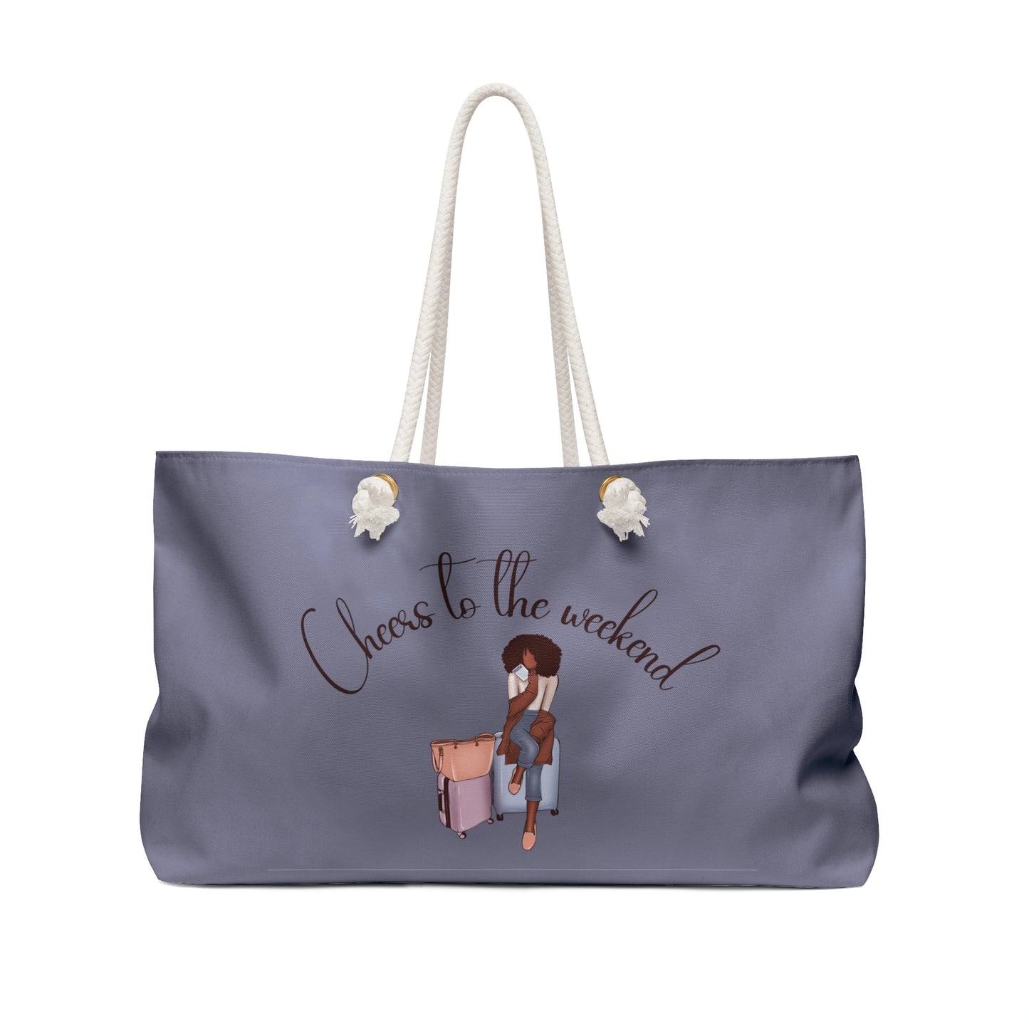 Cheers to the Weekend Tote and Travel Bag