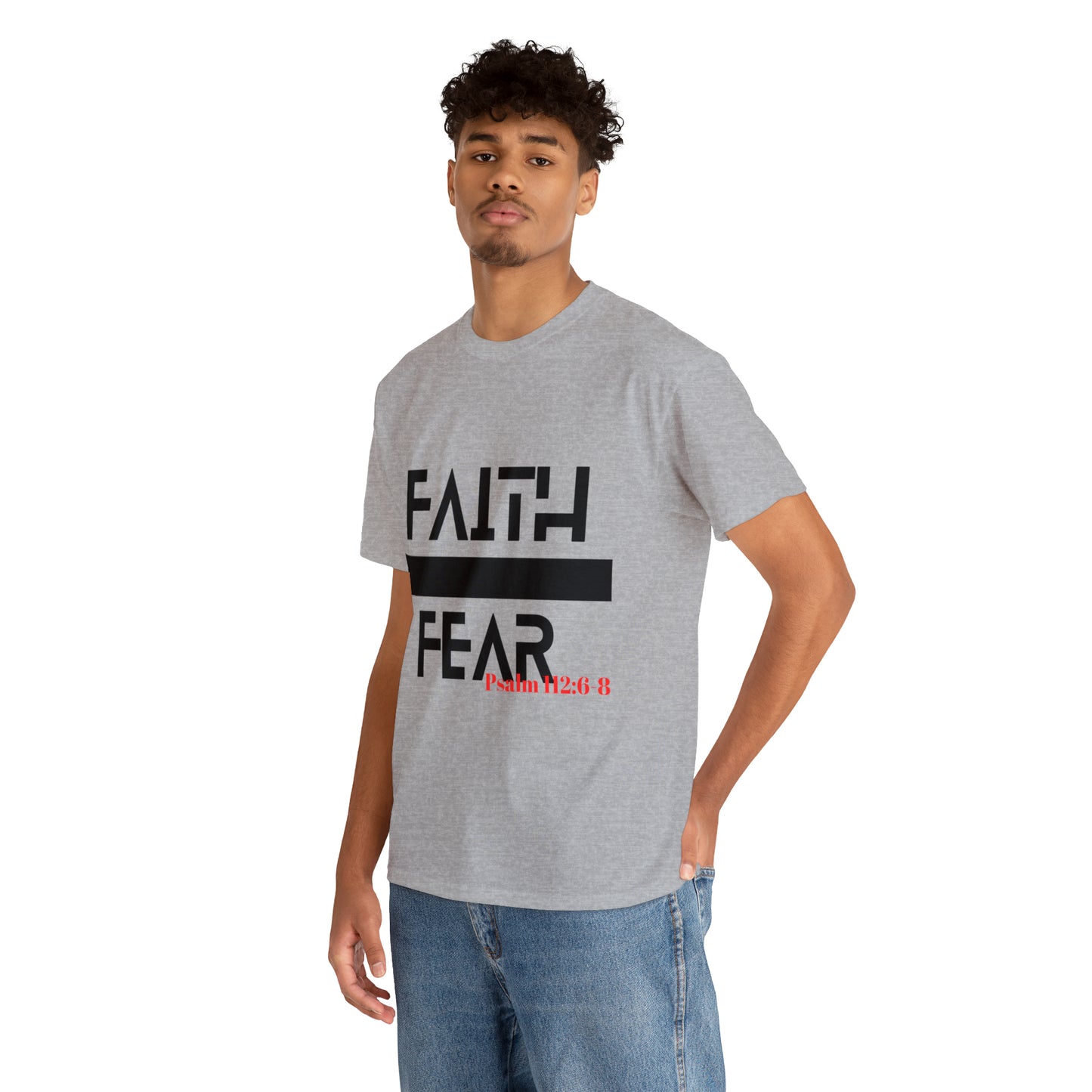 Faith Over Fear - Unisex Heavy Cotton Tee