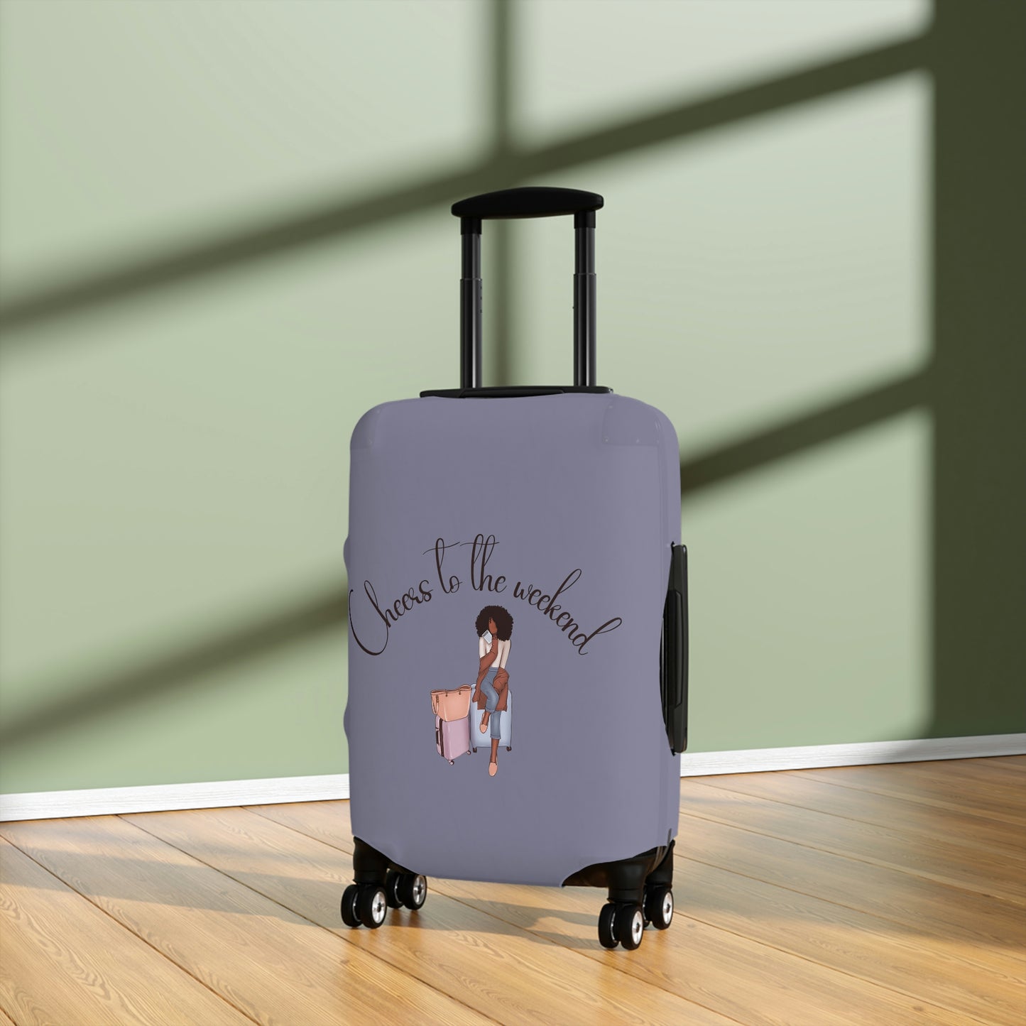 Cheers to the Weekend Luggage Cover