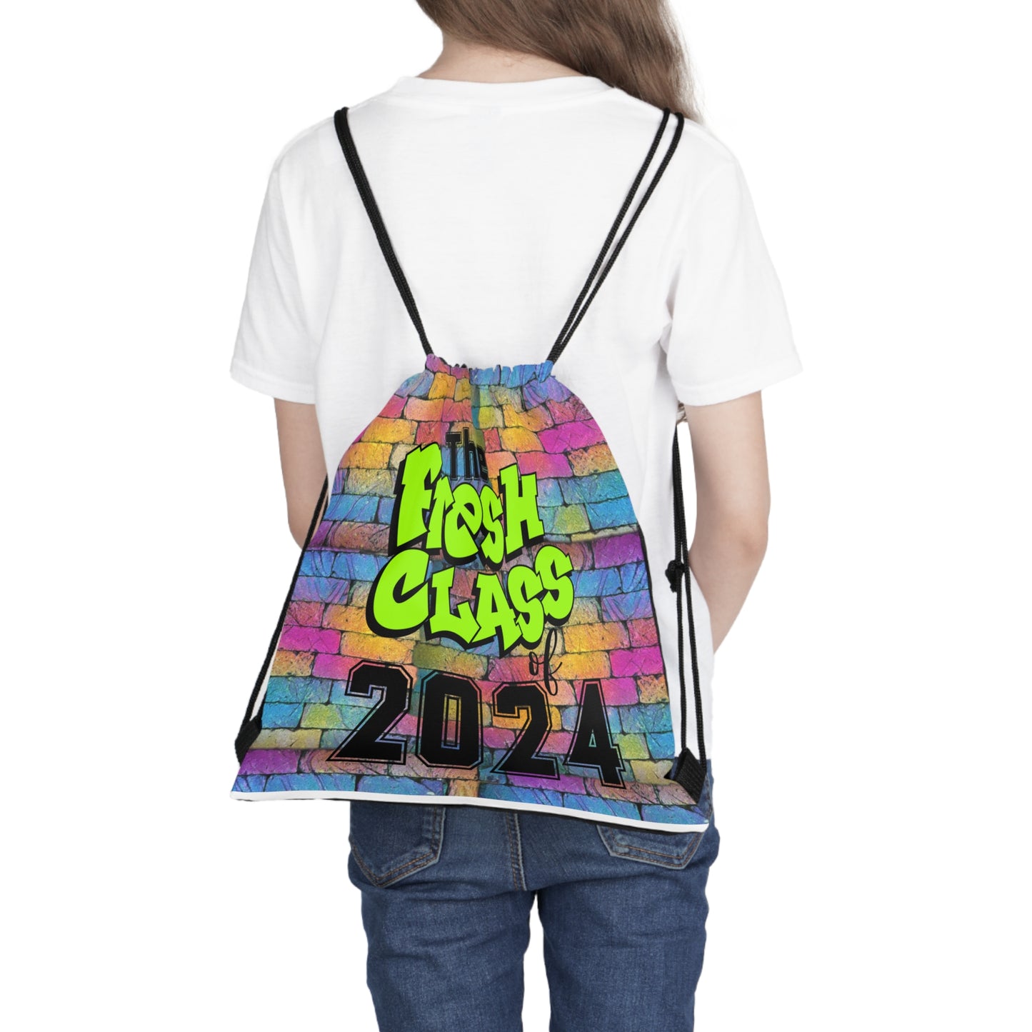 Fresh Class of 2024 Drawstring Bag