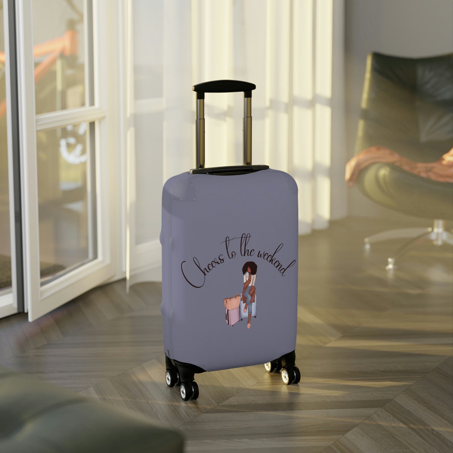 Cheers to the Weekend Luggage Cover