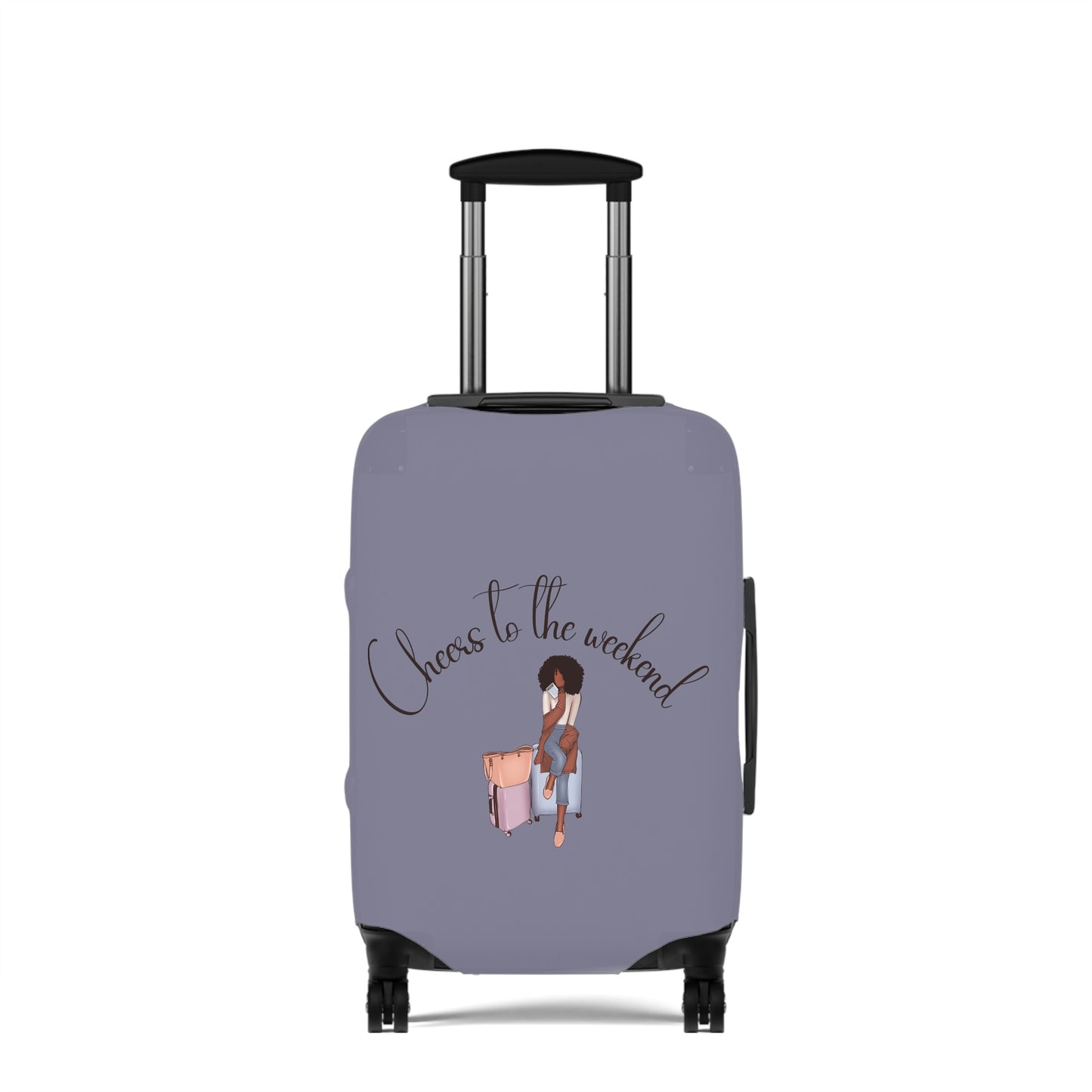 Cheers to the Weekend Luggage Cover