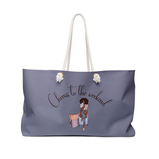 Cheers to the Weekend Tote and Travel Bag