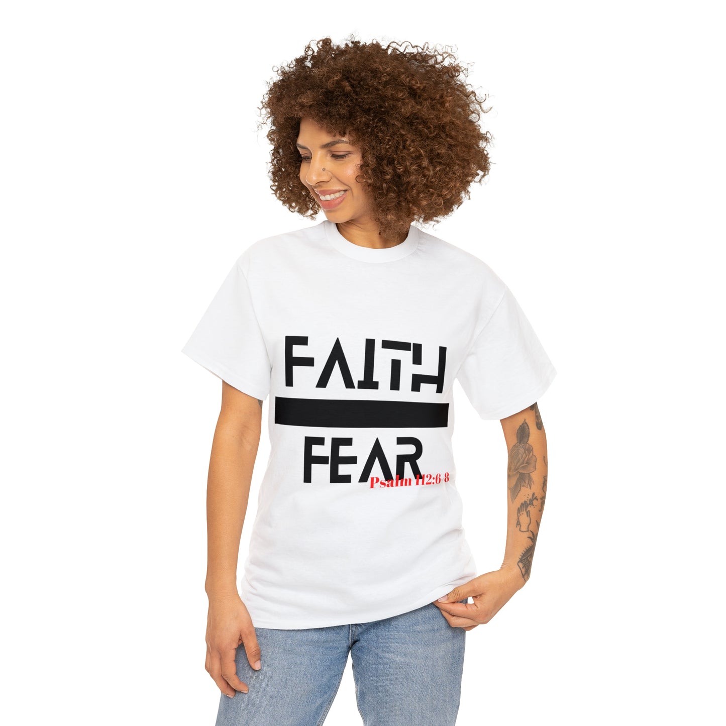 Faith Over Fear - Unisex Heavy Cotton Tee